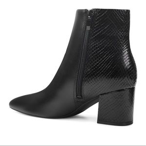 Nine West Ilioria Ankle Boots in Black and Snake